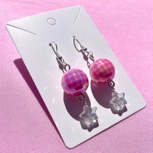 3 for $15 Disco ball star earrings